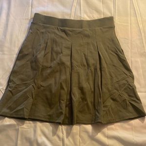 ModCloth Size S Olive Pleated Skirt